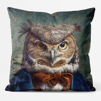 Owl Animal Portrait Cushion