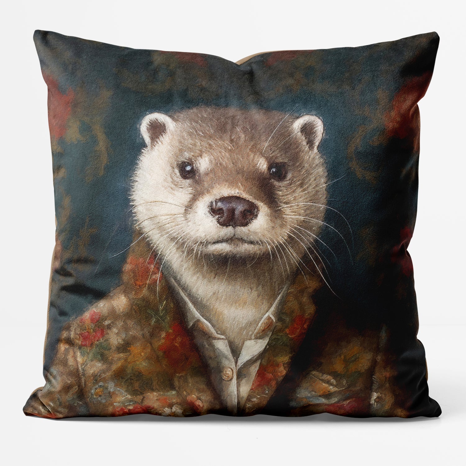 Sea Otter Animal Portrait Cushion Clearance 46cm