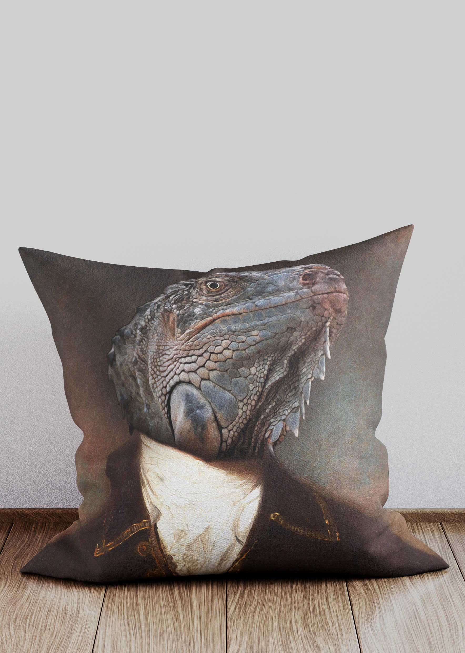 Lizard Animal Portrait Cushion