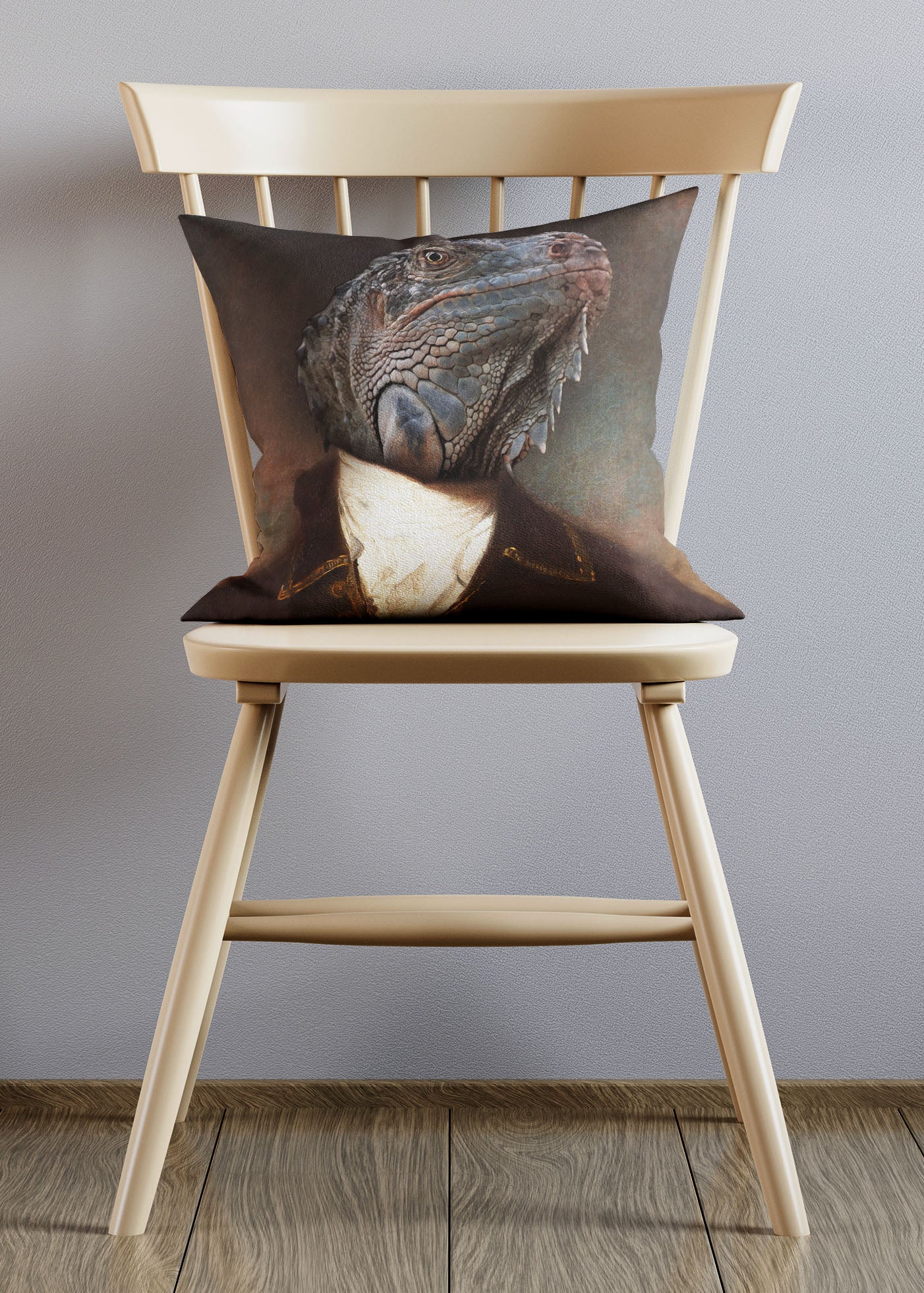 Lizard Animal Portrait Cushion