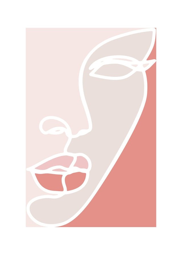 Face Study Block Colours Print 21x30cm Matte Clearance Print