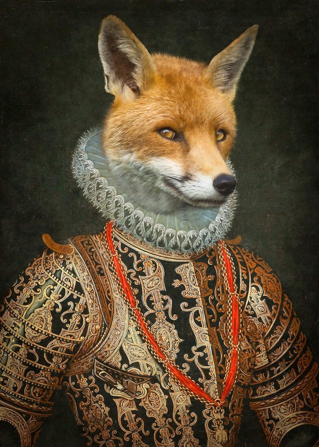 Fox Portrait 30x40cm Matte Clearance Print
