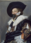 Gang Portrait LV Scarf Print 21x30cm Matte Clearance Print