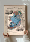 Geological map of Ireland art print