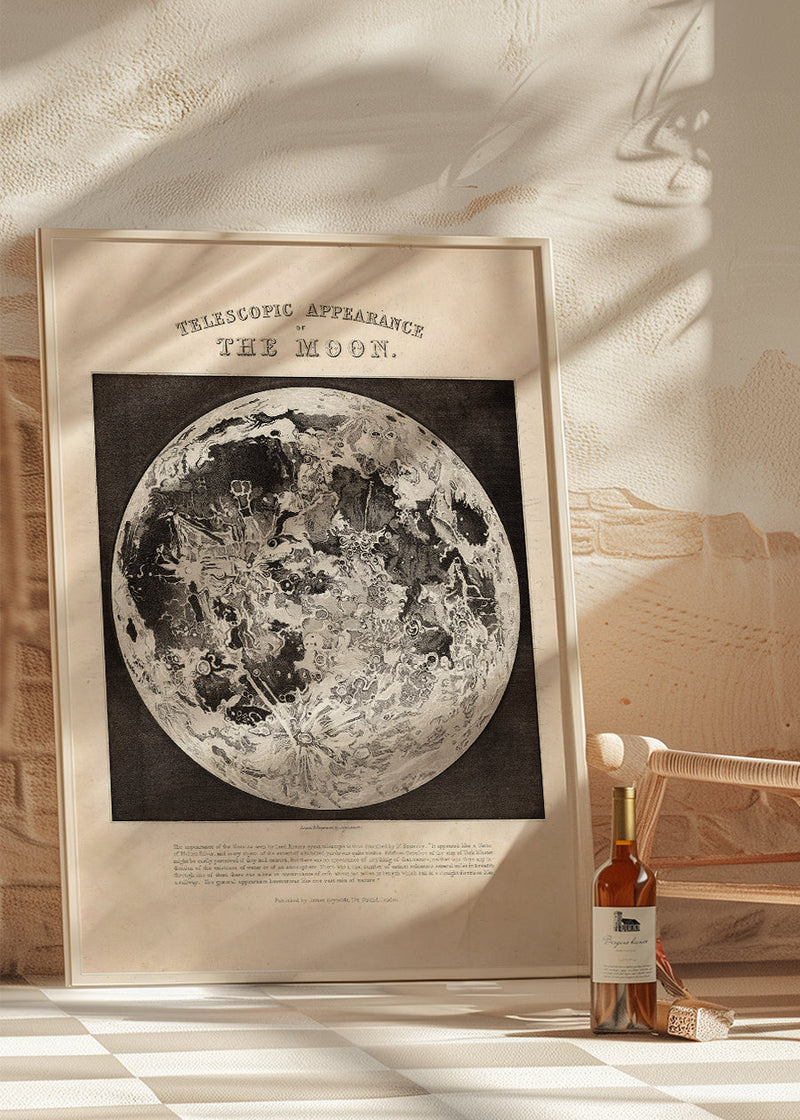 Telescopic Appearance of the Moon art print