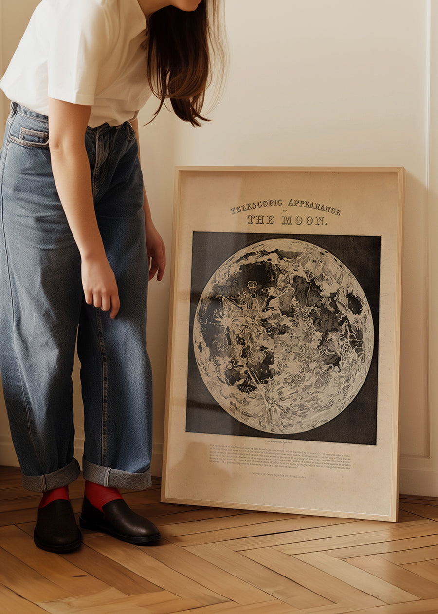 Telescopic Appearance of the Moon art print