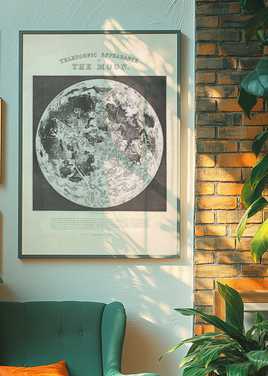 Telescopic Appearance of the Moon art print