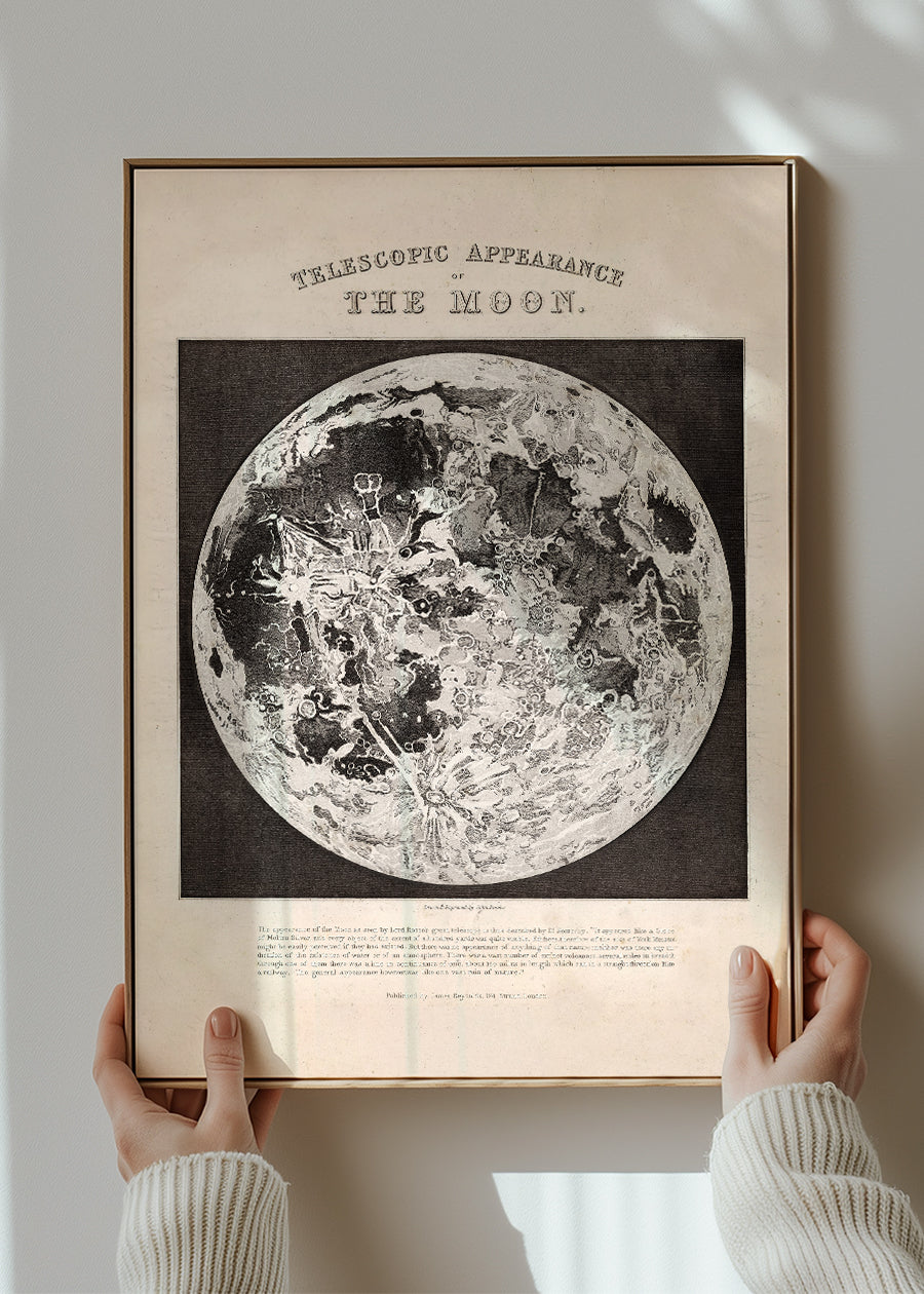 Telescopic Appearance of the Moon art print