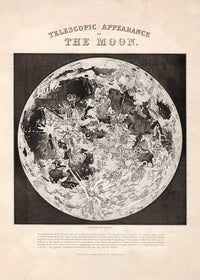 Telescopic Appearance of the Moon art print