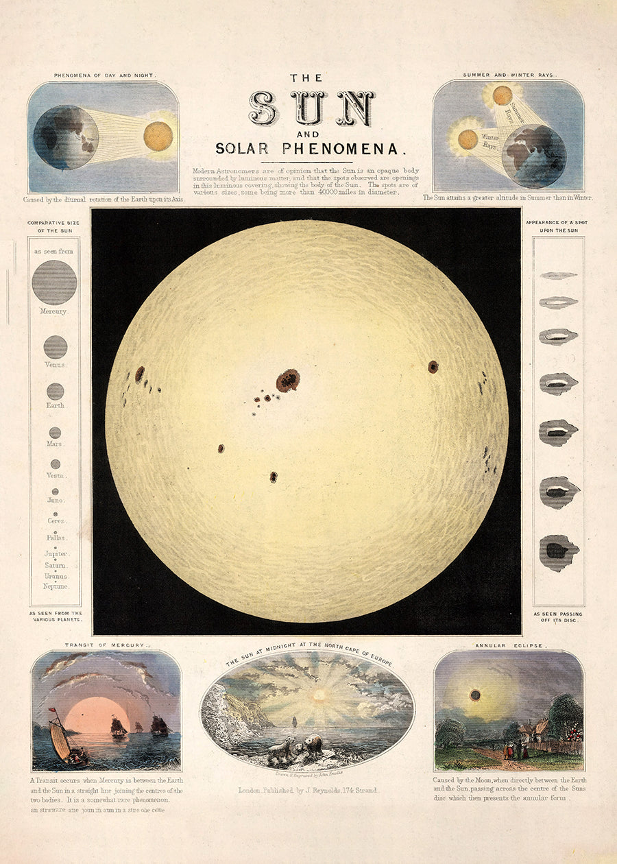 The Sun and solar phenomena art print