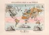 Geological map of the world art print