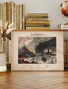 Diagram of meteorology, displaying the various phenomena of the atmosphere art print