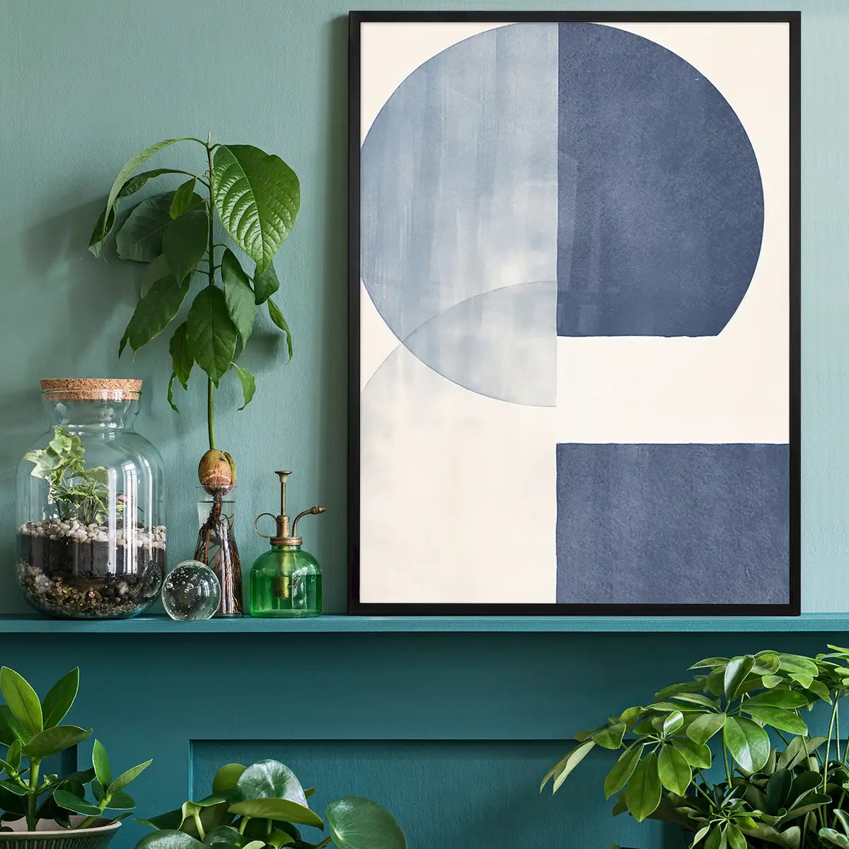 Boho Abstract Blue 3