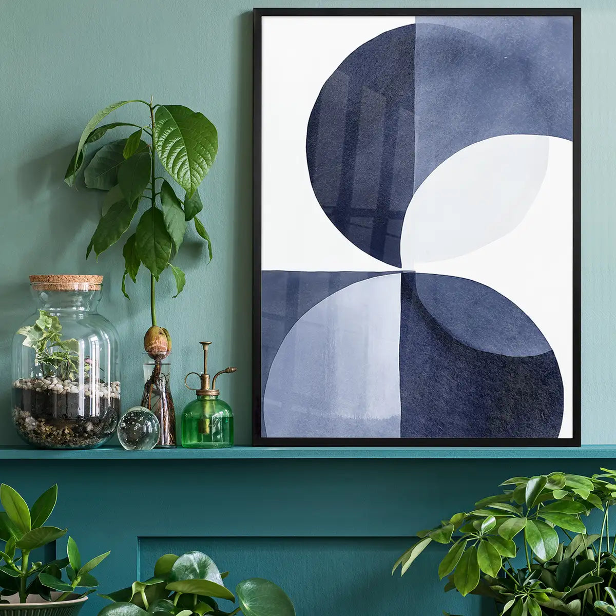 Boho Abstract Blue 4