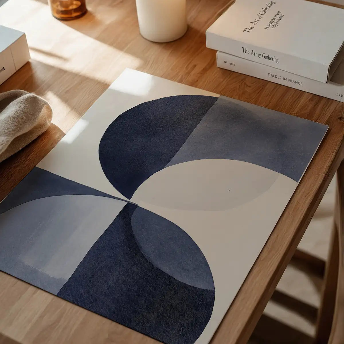 Boho Abstract Blue 4