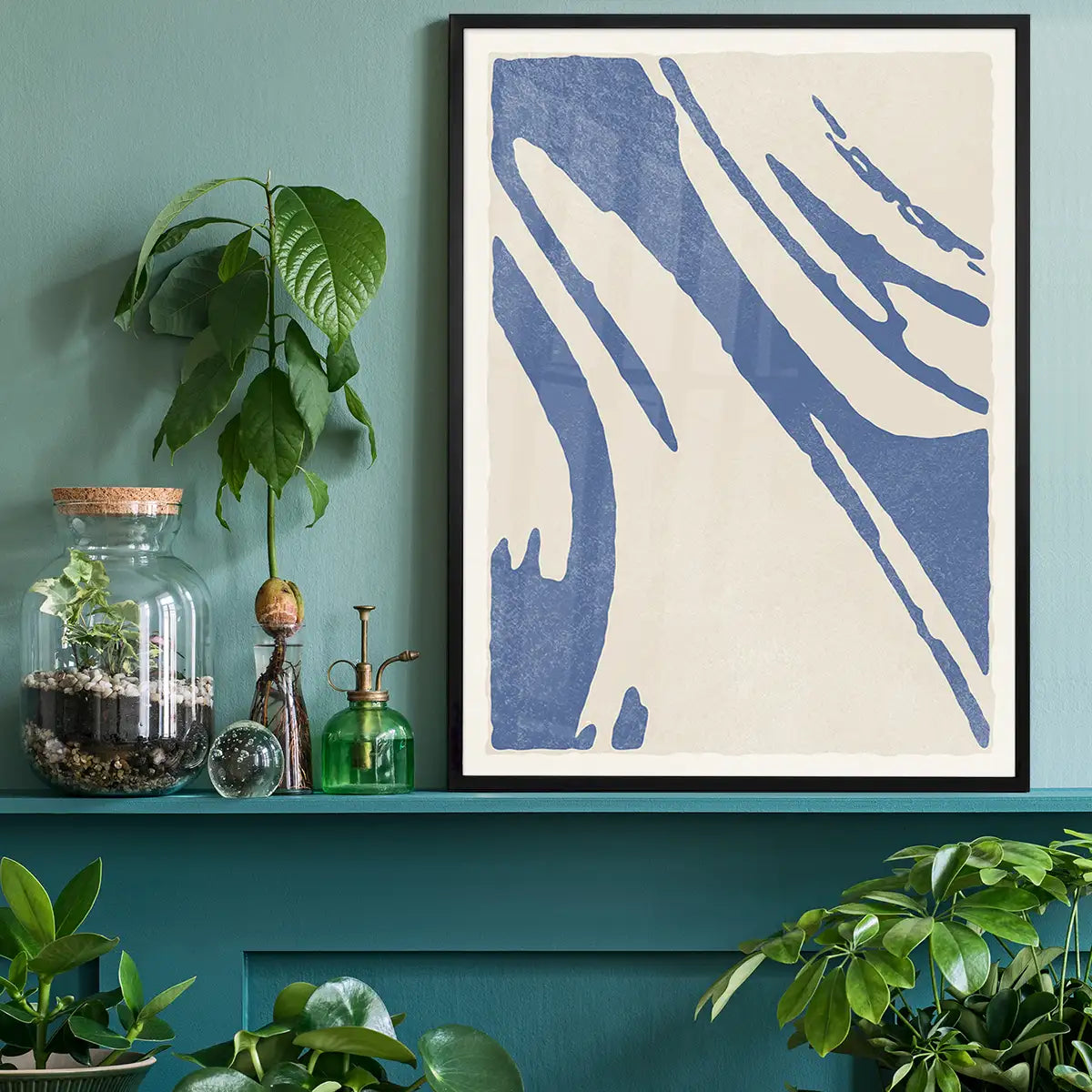 Abstract Swirls Blue 2