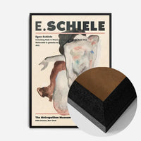 Egon Schiele Crouching Nude Artist Poster