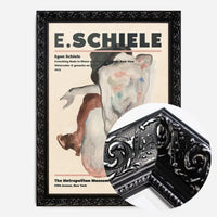 Egon Schiele Crouching Nude Artist Poster