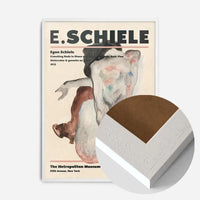 Egon Schiele Crouching Nude Artist Poster