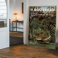 Henri Rousseau Hungry Lion Artist Poster