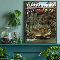 Henri Rousseau Hungry Lion Artist Poster