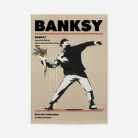 Banksy Love Is In The Air Graffiti Artist Poster