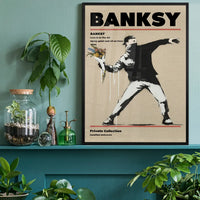 Banksy Love Is In The Air Graffiti Artist Poster