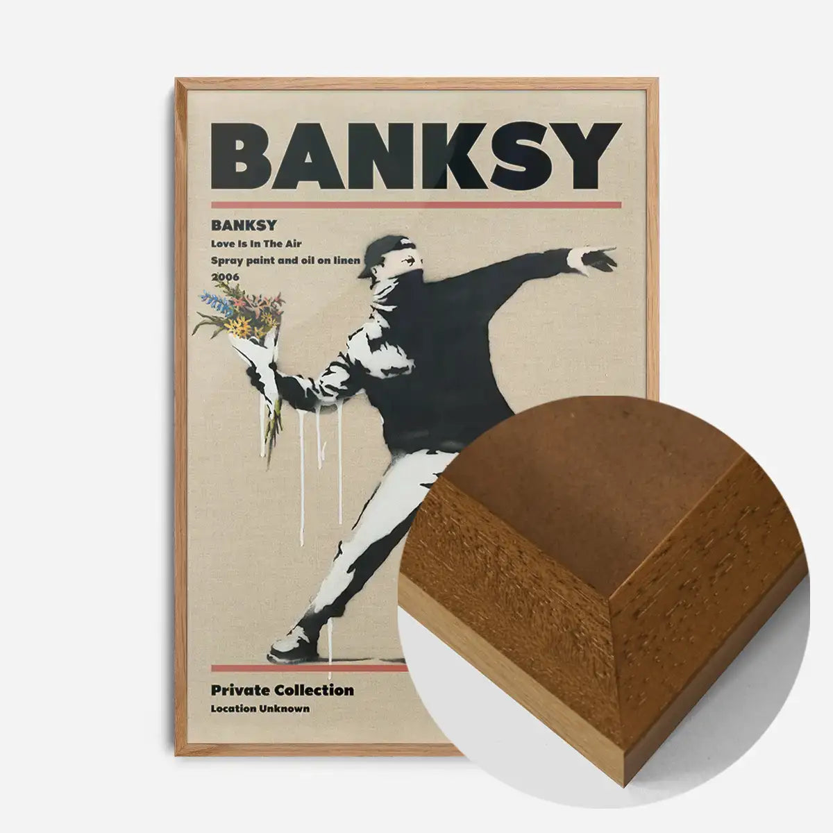 Banksy Love Is In The Air Graffiti Artist Poster