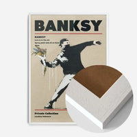 Banksy Love Is In The Air Graffiti Artist Poster