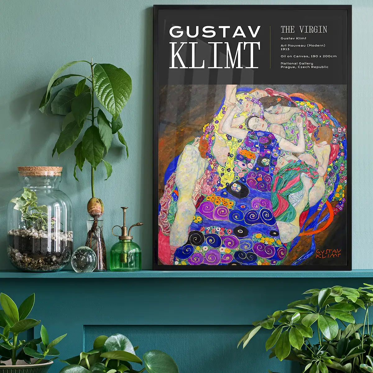 Gustav Klimt The Virgin Artist Poster