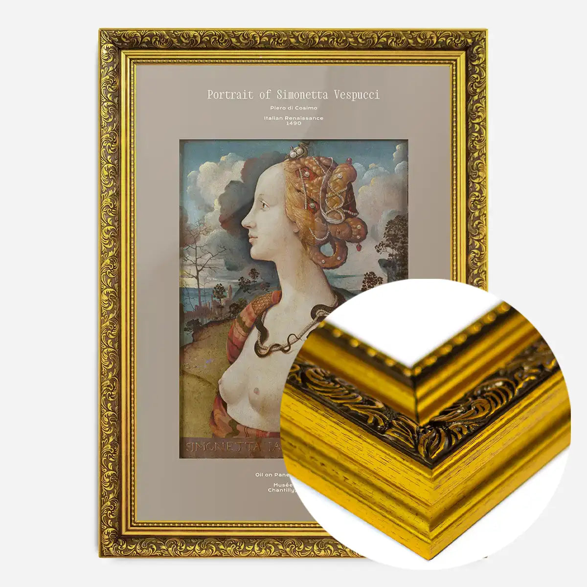 Piero di Cosimo Portrait Of Simonetta Vespucci Artist Poster