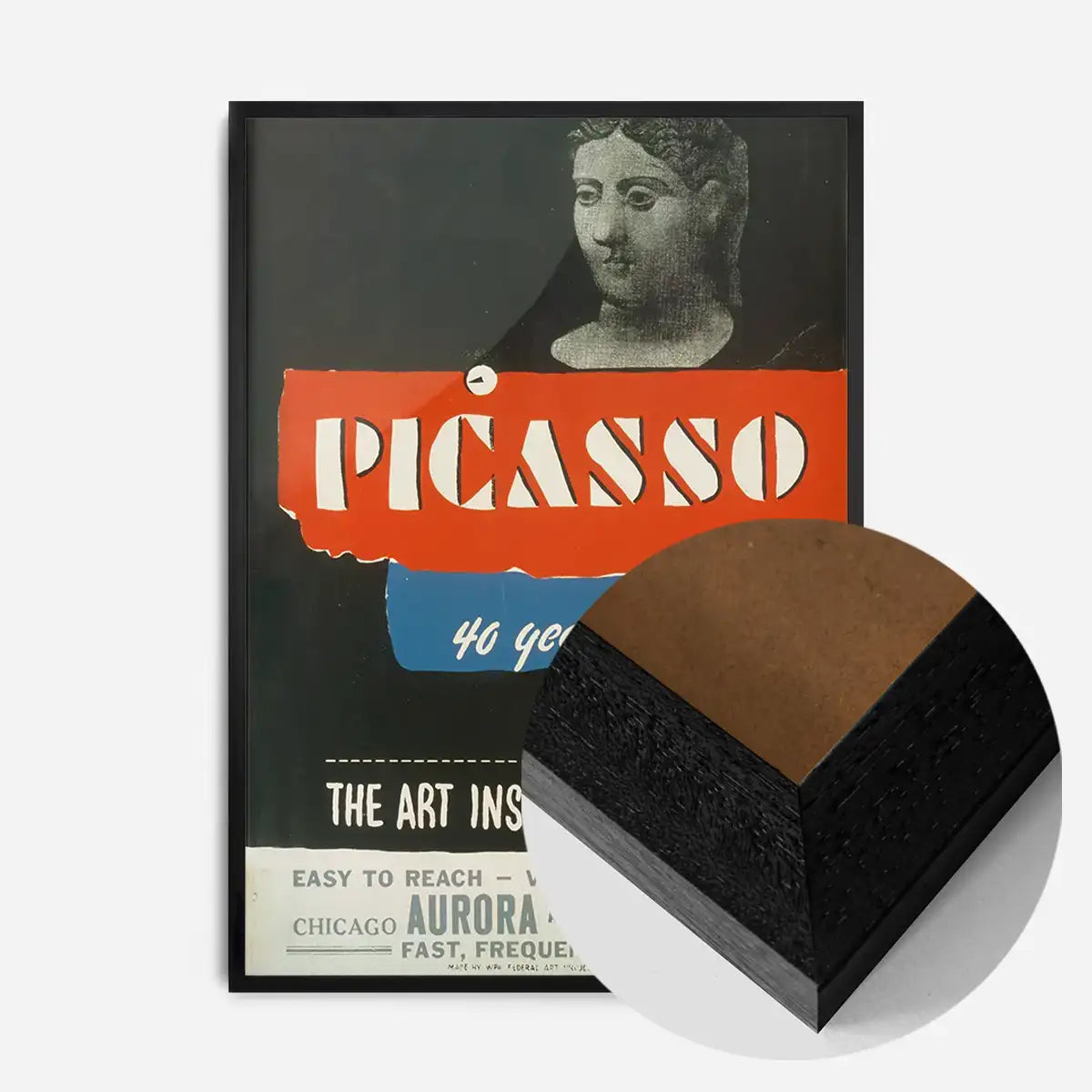 Vintage Pablo Picasso Poster Art Institute Chicago