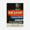 Vintage Pablo Picasso Poster Art Institute Chicago