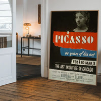 Vintage Pablo Picasso Poster Art Institute Chicago