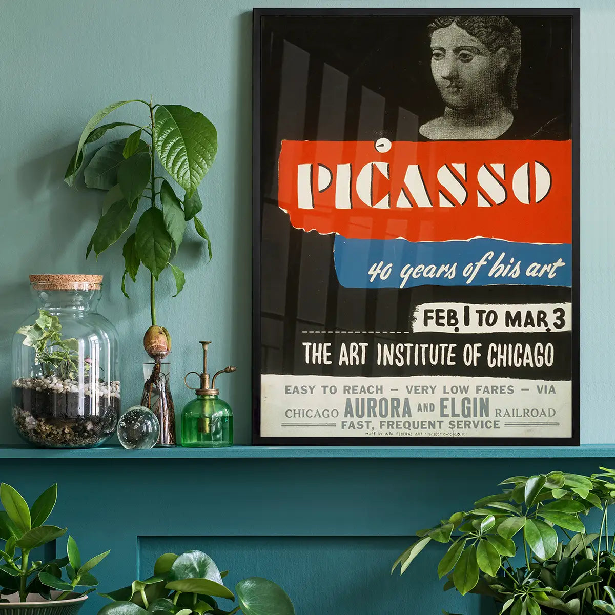 Vintage Pablo Picasso Poster Art Institute Chicago