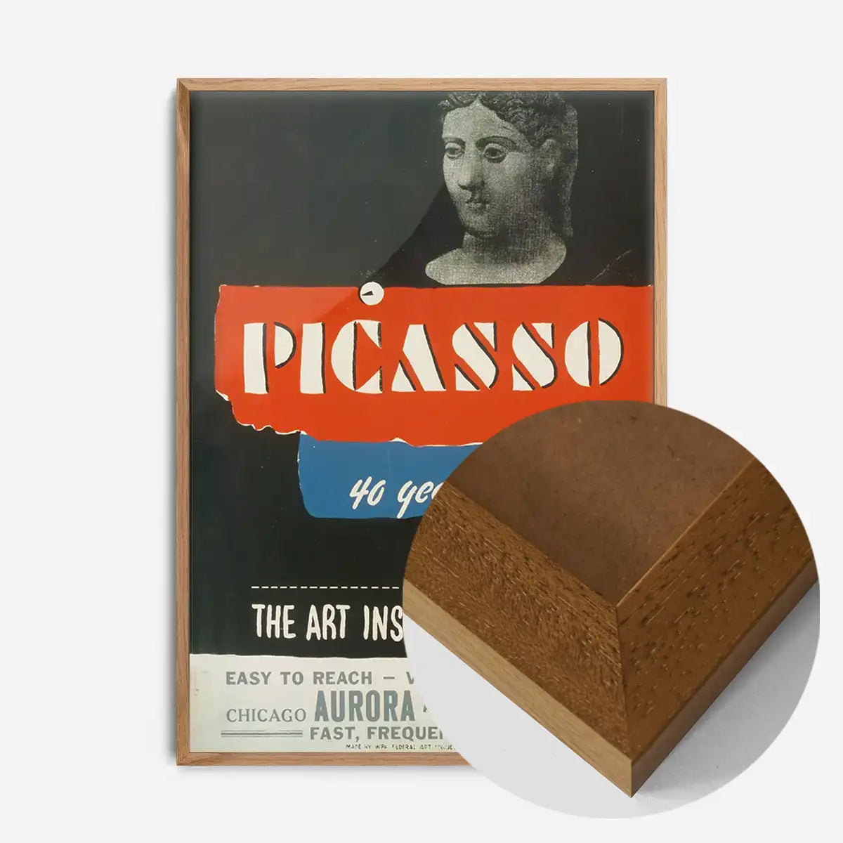 Vintage Pablo Picasso Poster Art Institute Chicago