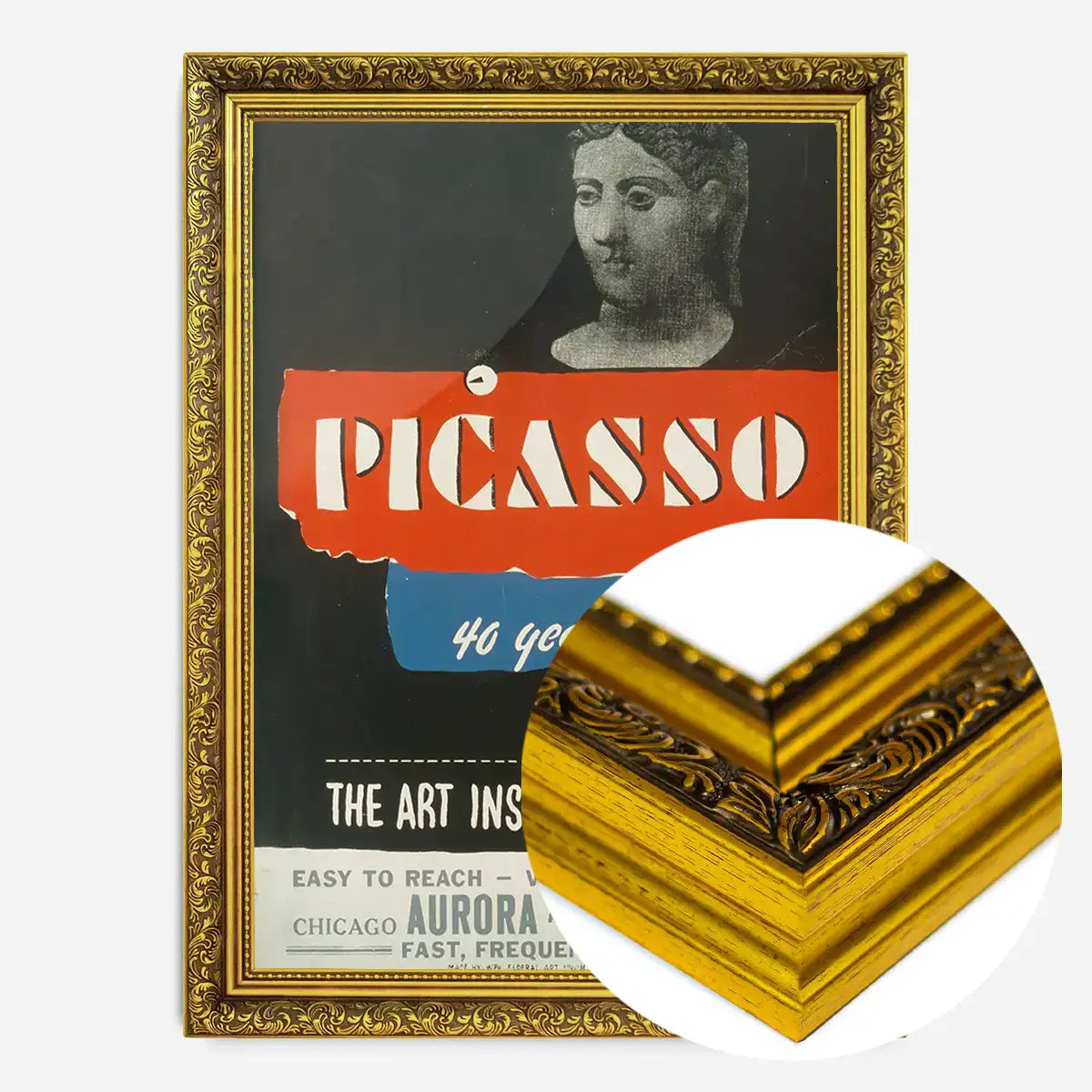 Vintage Pablo Picasso Poster Art Institute Chicago
