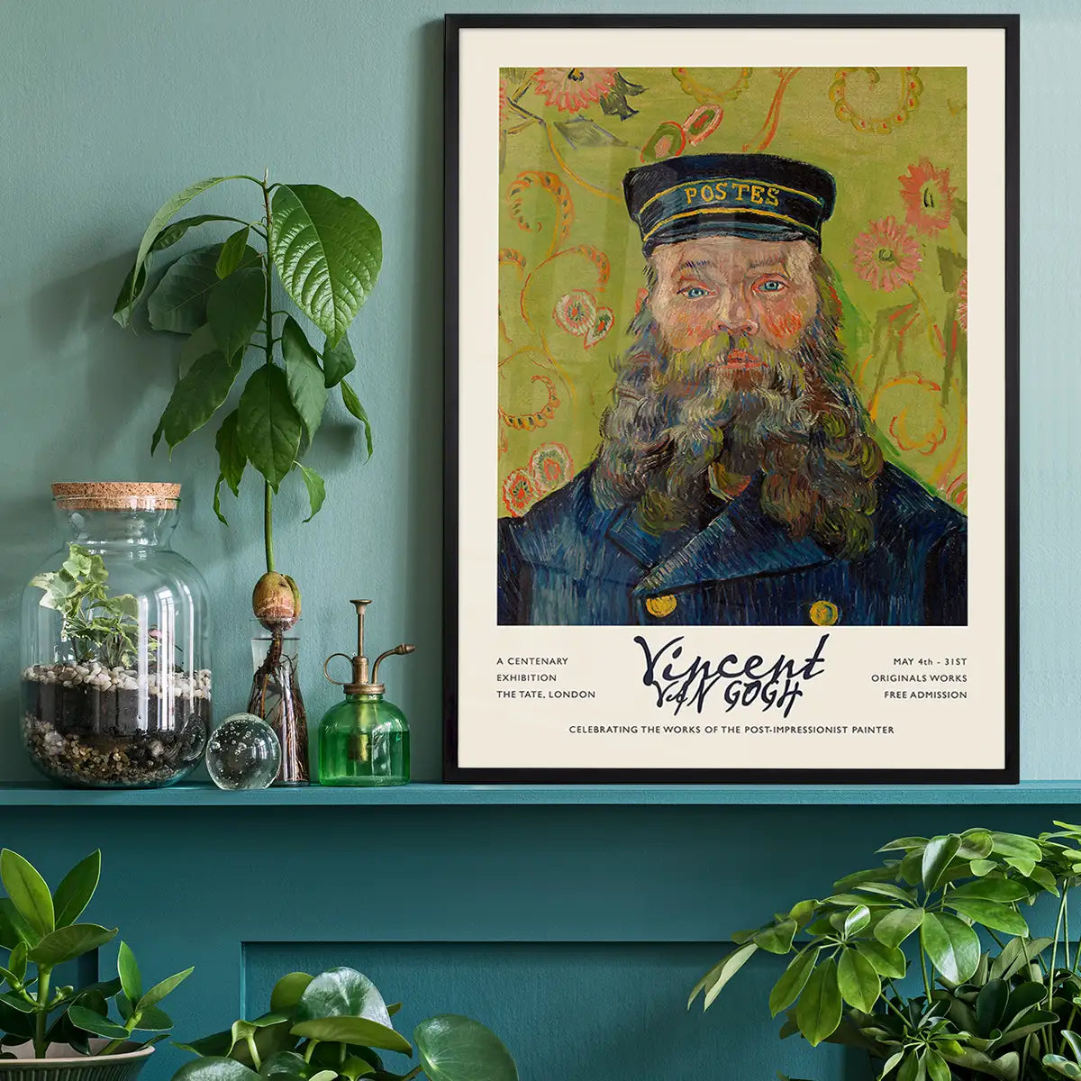 Vincent Van Gogh The Postman Exhibition Poster