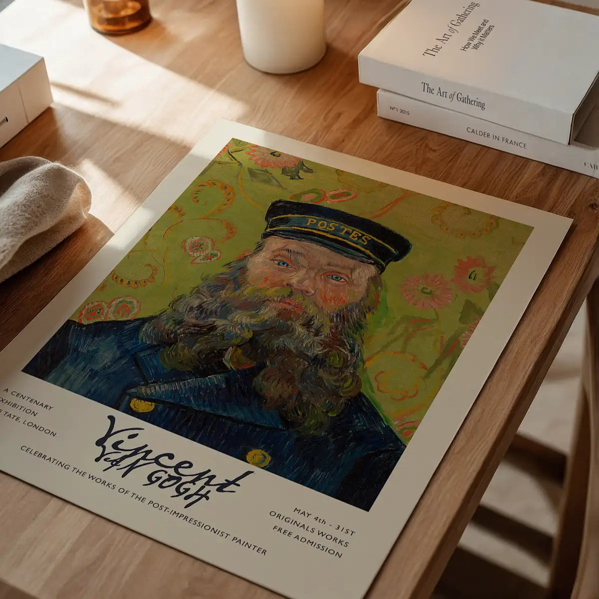 Vincent Van Gogh The Postman Exhibition Poster