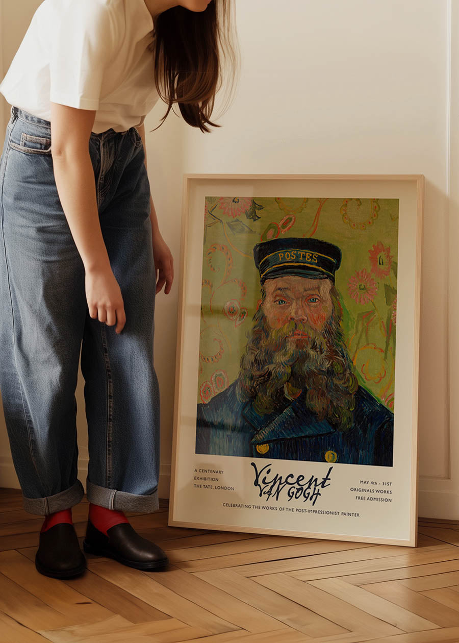 Vincent Van Gogh The Postman Exhibition Poster