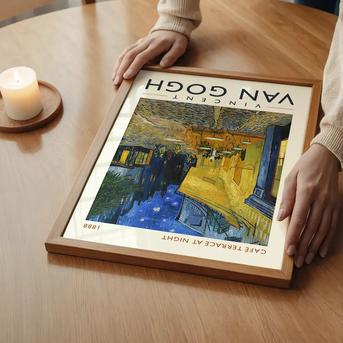 Vincent Van Gogh Cafe Terrace at Night Poster