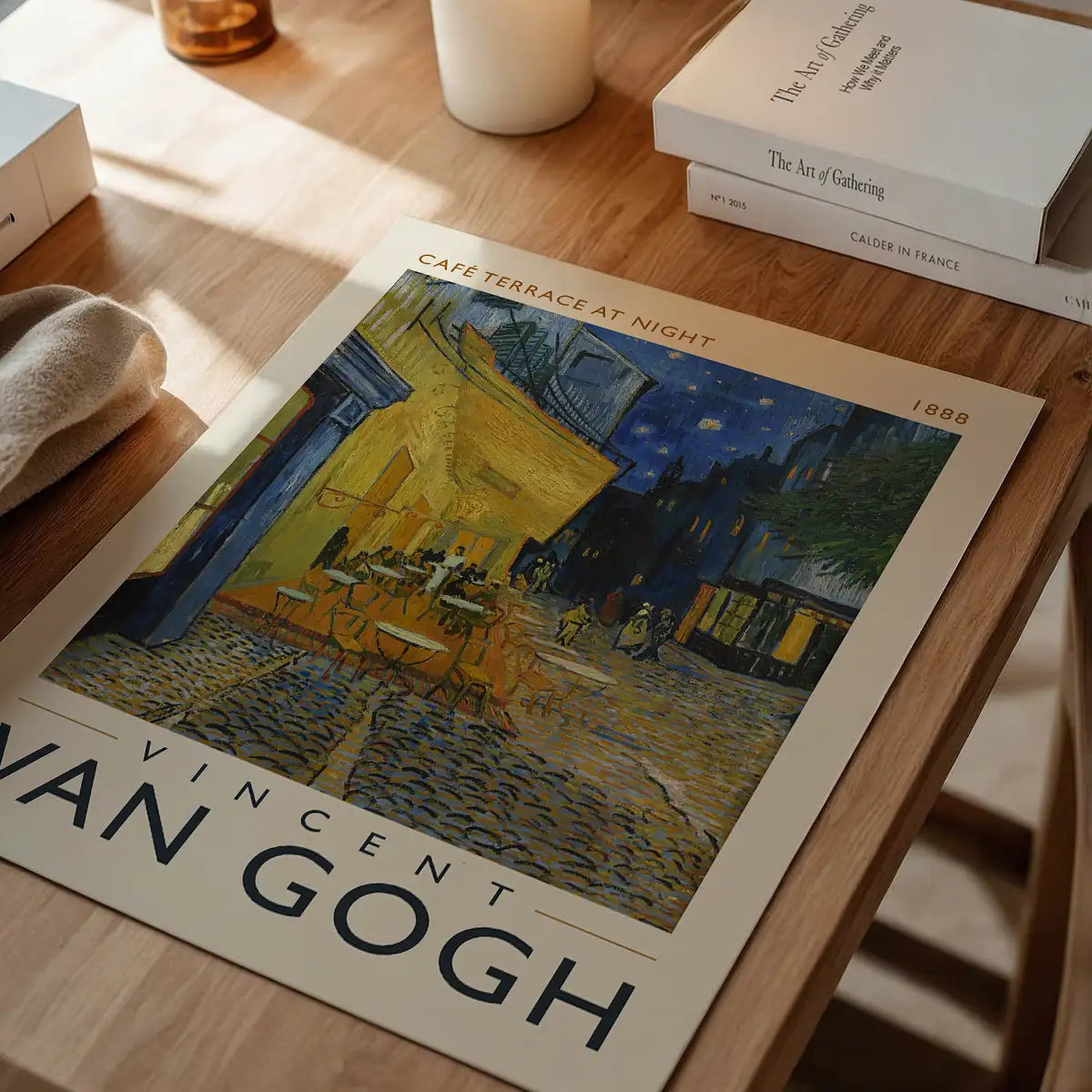 Vincent Van Gogh Cafe Terrace at Night Poster