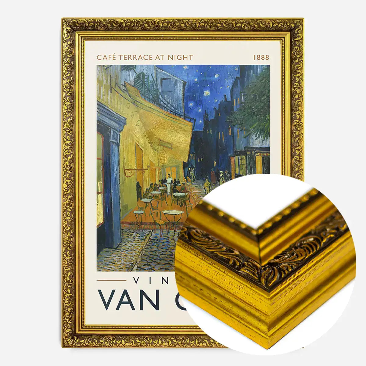 Vincent Van Gogh Cafe Terrace at Night Poster