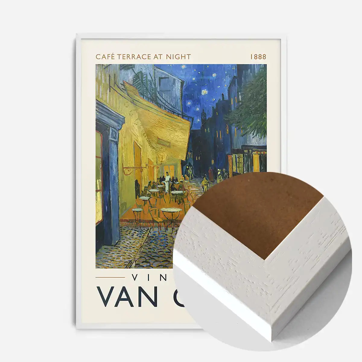 Vincent Van Gogh Cafe Terrace at Night Poster