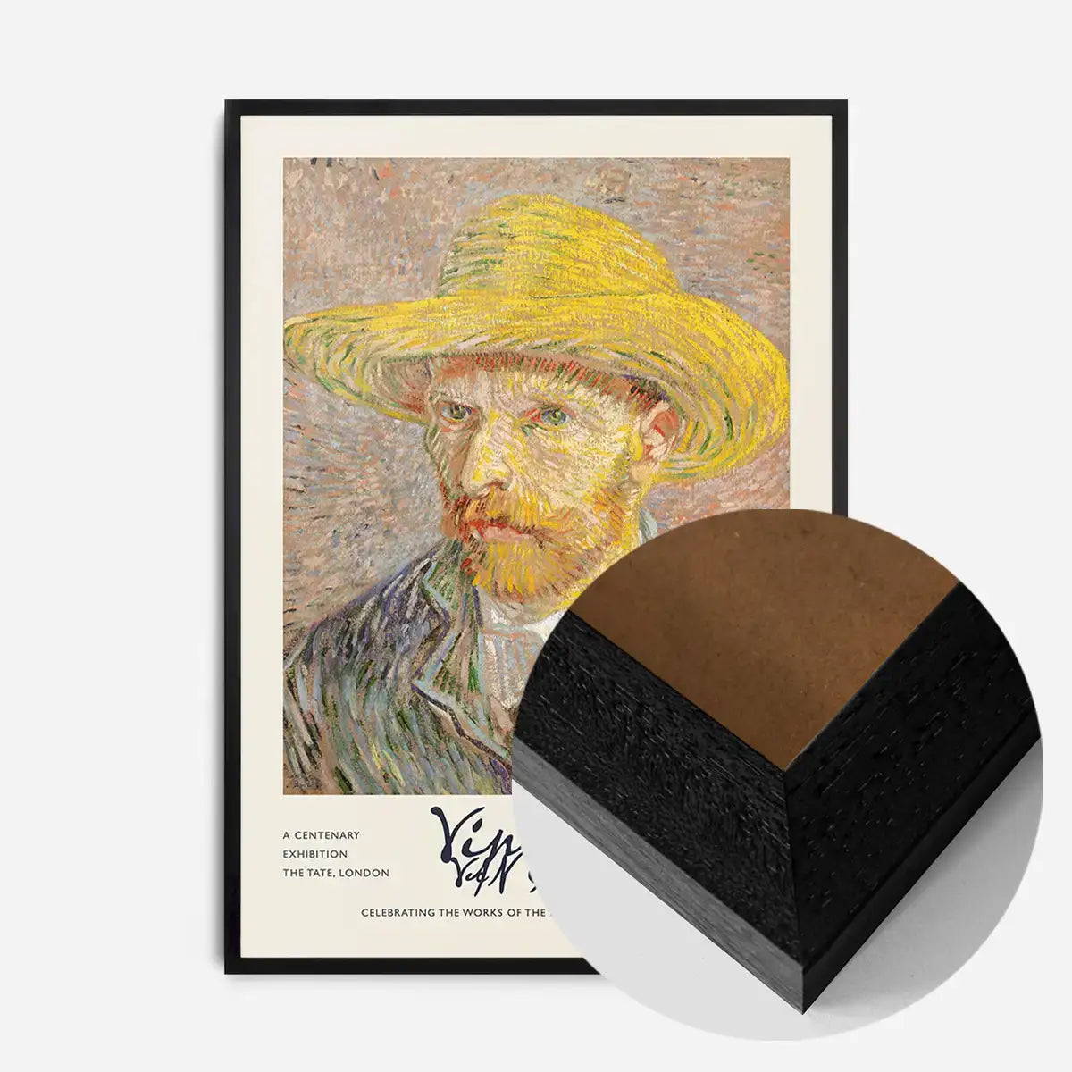 Vincent Van Gogh Self Portrait with straw hat poster
