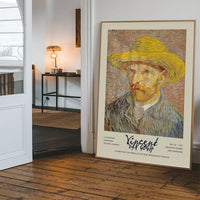 Vincent Van Gogh Self Portrait with straw hat poster