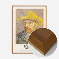 Vincent Van Gogh Self Portrait with straw hat poster