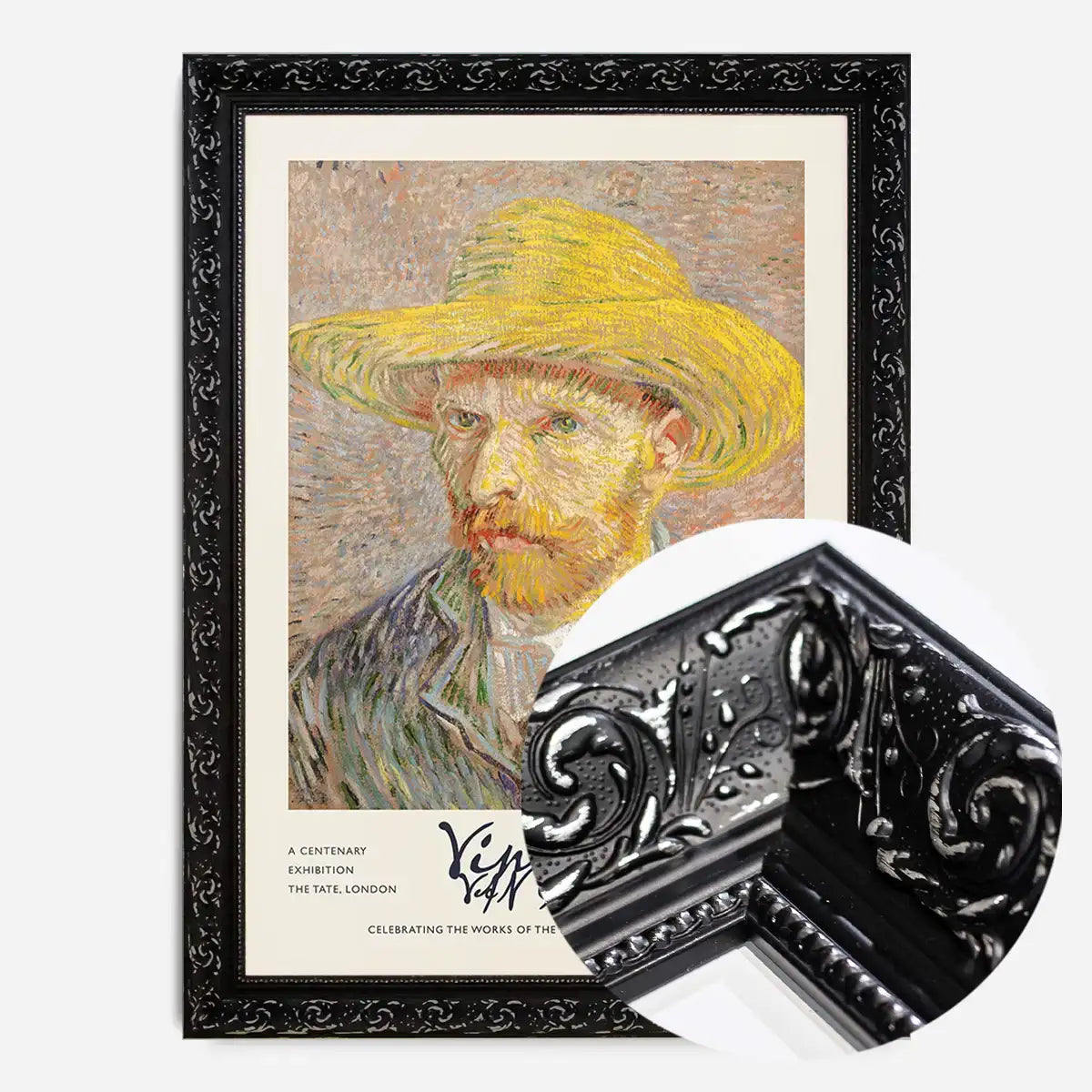 Vincent Van Gogh Self Portrait with straw hat poster