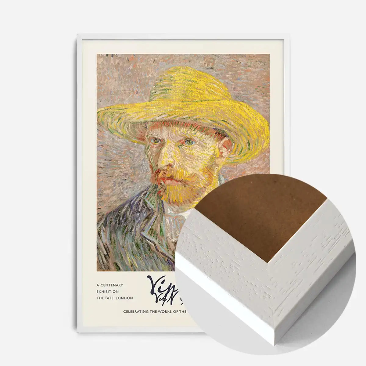 Vincent Van Gogh Self Portrait with straw hat poster