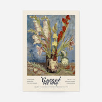 Vincent Van Gogh Vase with Gladioli exhibition poster